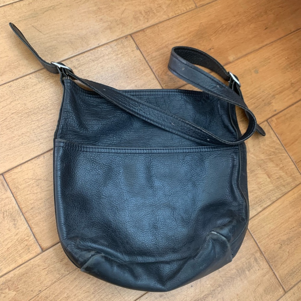 Vintage Black Leather Bag
